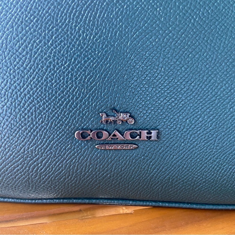 COACH Satchel Crossbody Bag Dark Green NWOT - Picture 5 of 10
